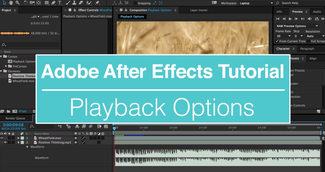 how to play Adobe After Effects Projects video: poster